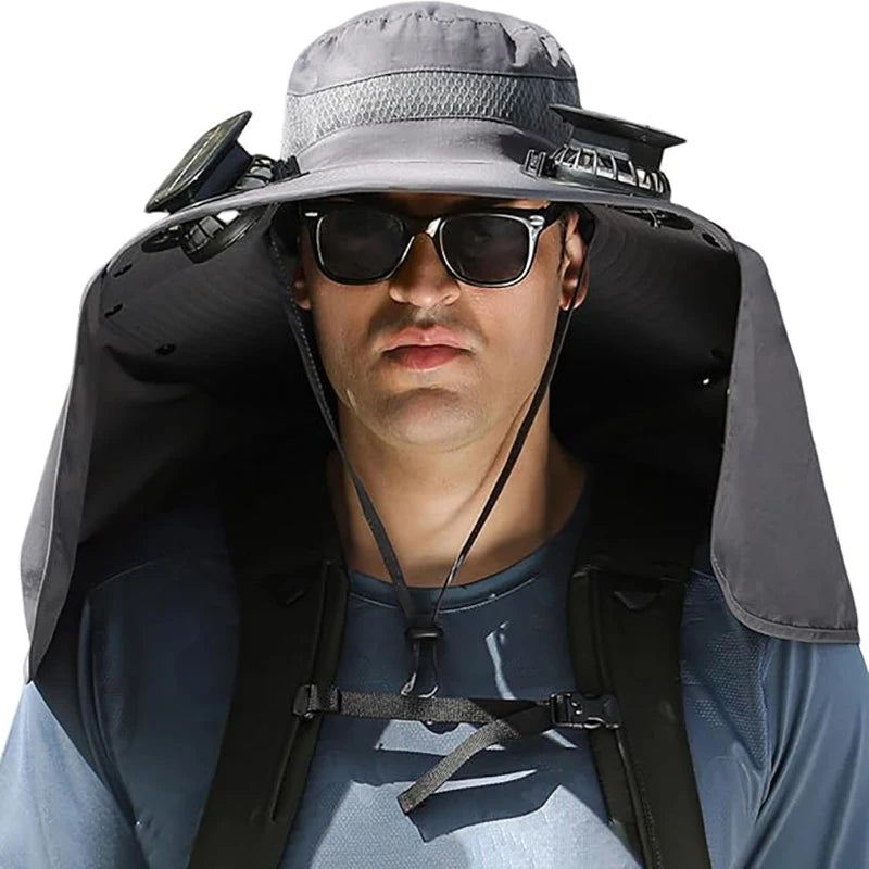 Hat with fans - Solar cap