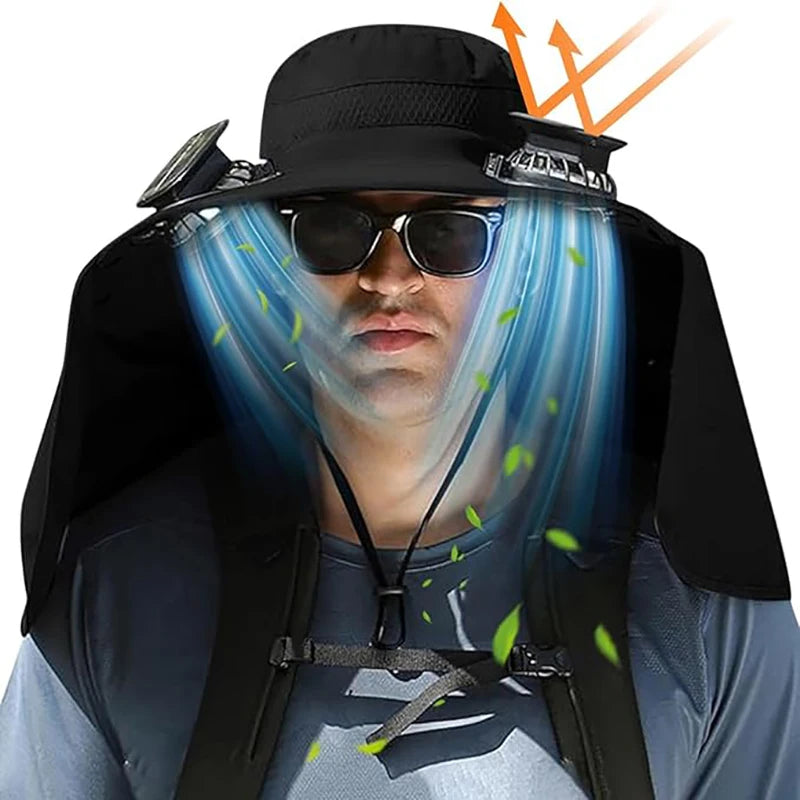 Hat with fans - Solar cap