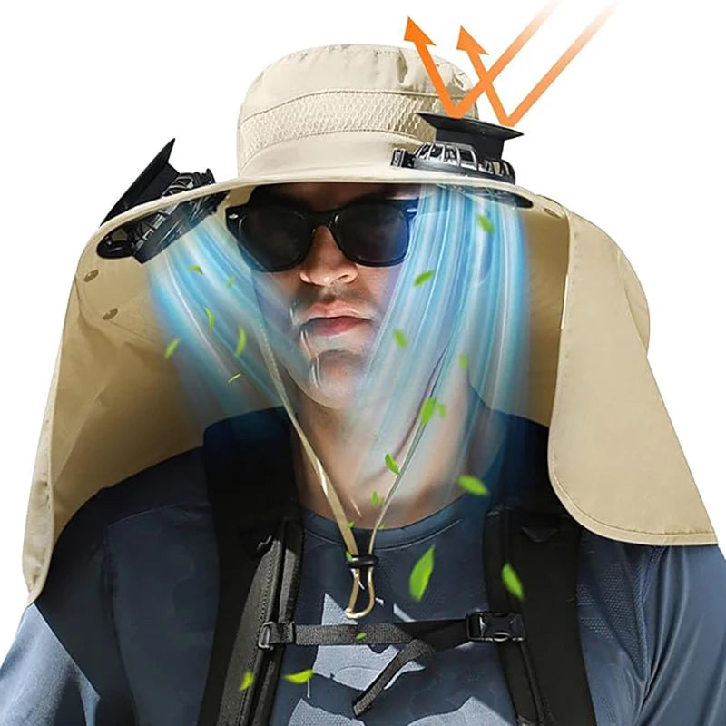 Hat with fans - Solar cap