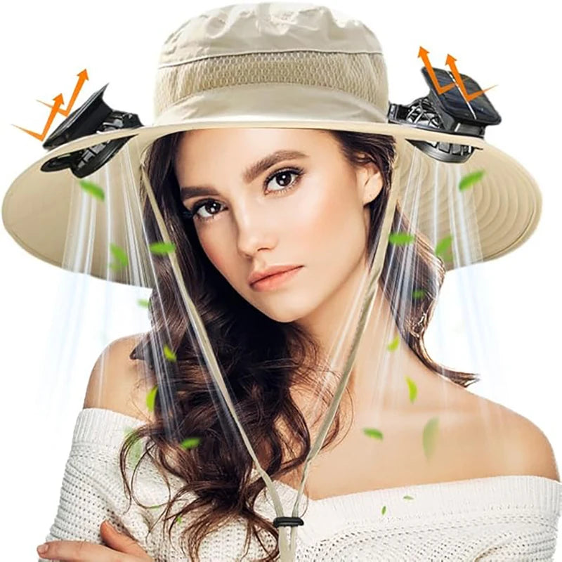 Hat with fans - Solar cap