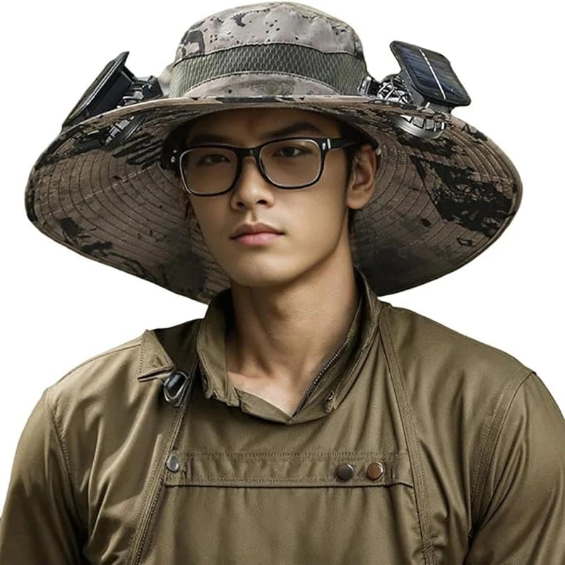 Hat with fans - Solar cap