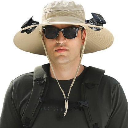 Hat with fans - Solar cap