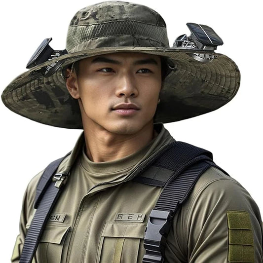 Hat with fans - Solar cap
