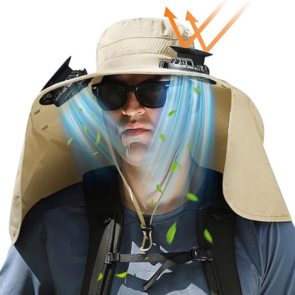 Hat with fans - Solar cap